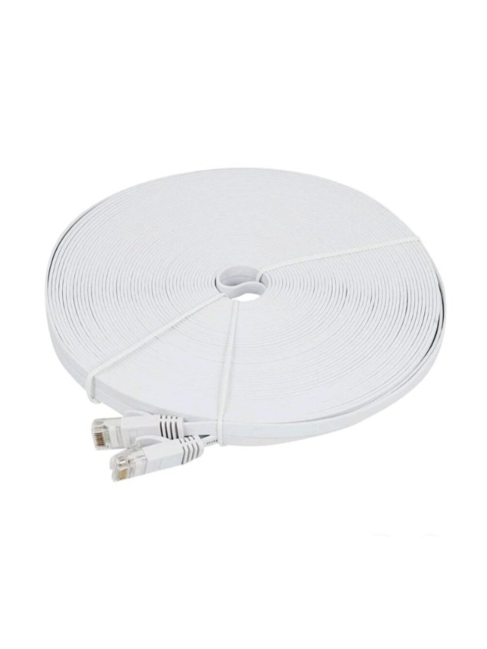 Cat6 Ethernet Cable 100 Ft Flat Slim LAN Patch Cord High-Speed Network Wire